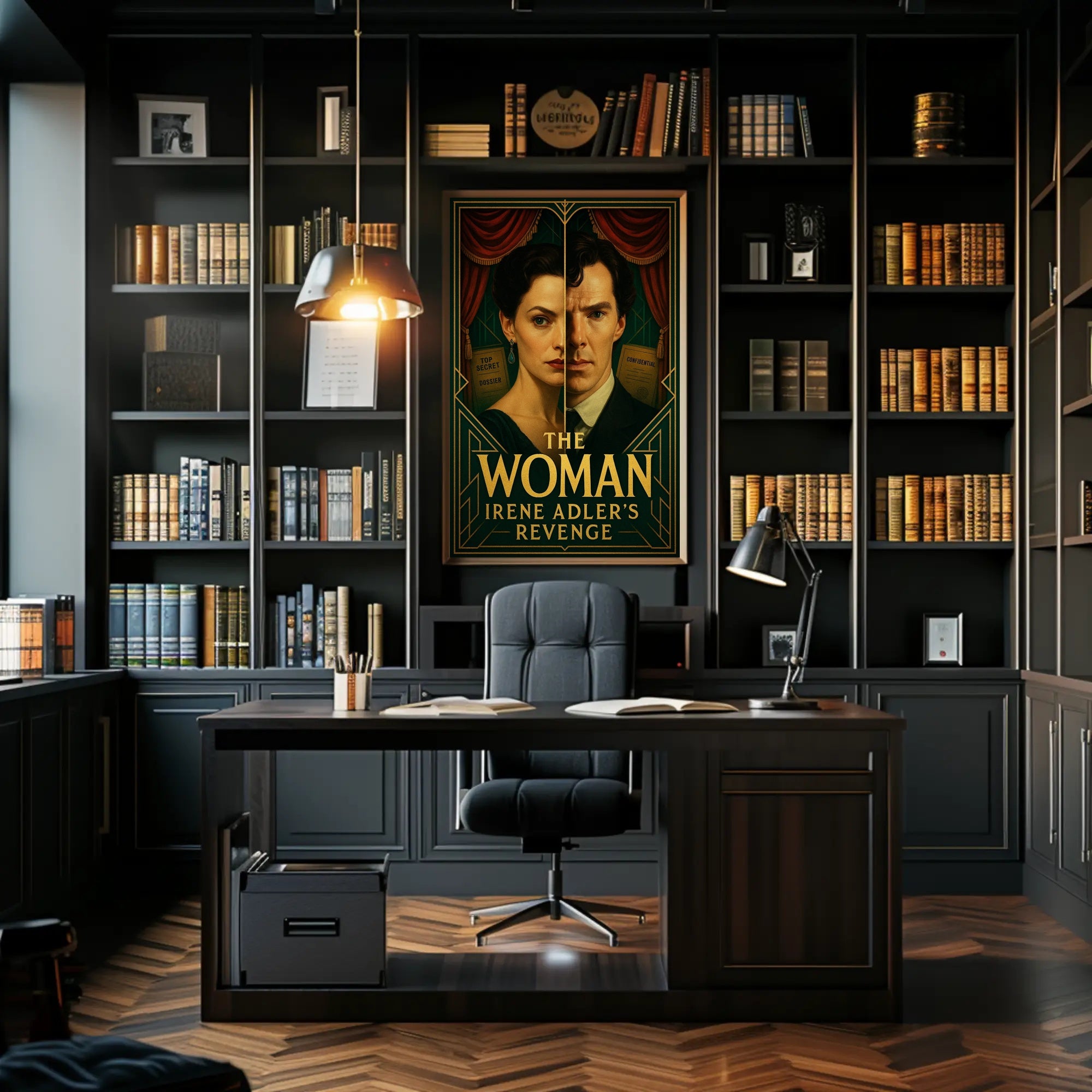 IRENE ADLER'S REVENGE Vintage Mystery Art Poster PosterGoat