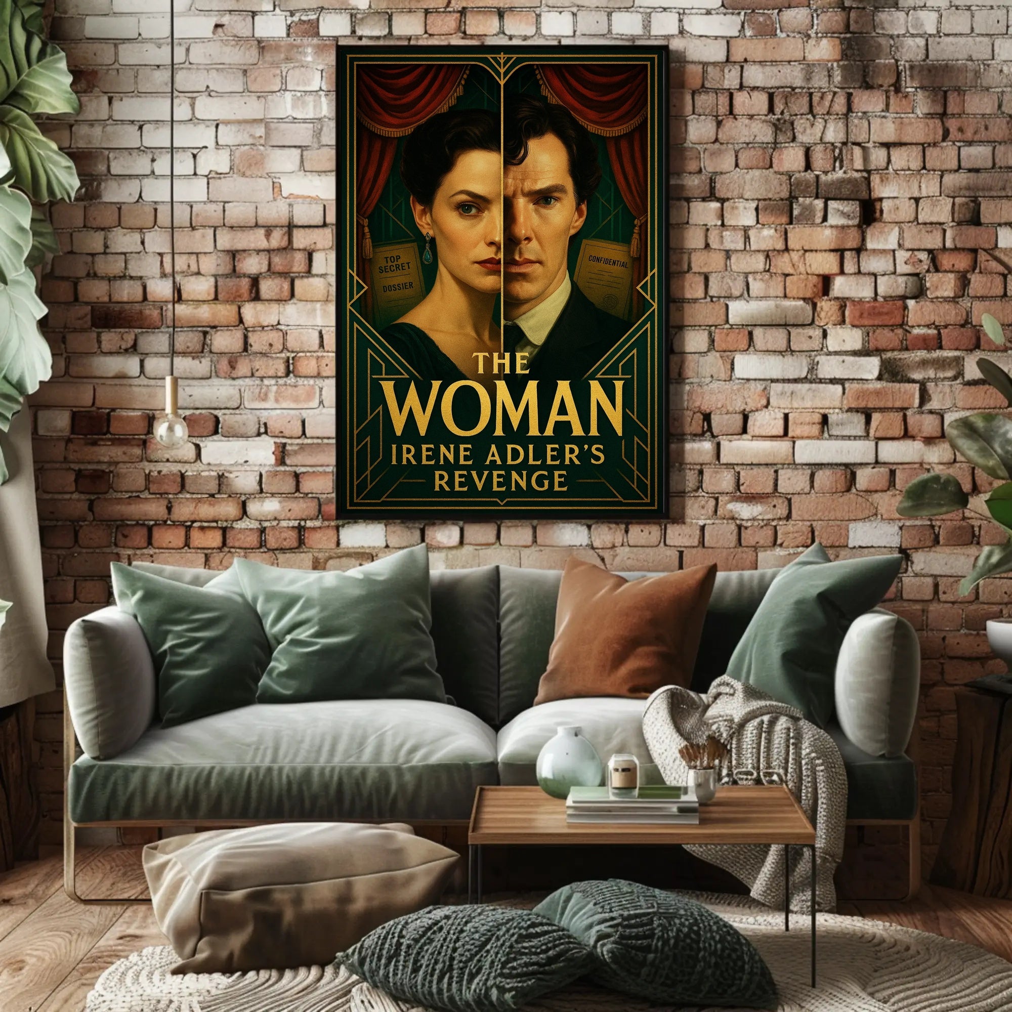 IRENE ADLER'S REVENGE Vintage Mystery Art Poster PosterGoat