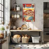 Ibiza Mediterranean Seaside Travel Poster PosterGoat