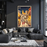 Ibiza Street Stroll Travel Experience Poster PosterGoat