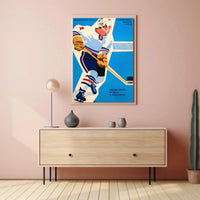 Ice Hockey Action 1972 Sports Poster PosterGoat