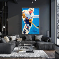 Ice Hockey Action 1972 Sports Poster PosterGoat