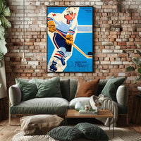 Ice Hockey Action 1972 Sports Poster PosterGoat