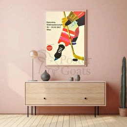 Ice Hockey Championship 1967 Artistic Sports Poster PosterGoat
