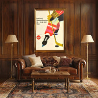 Ice Hockey Championship 1967 Artistic Sports Poster PosterGoat