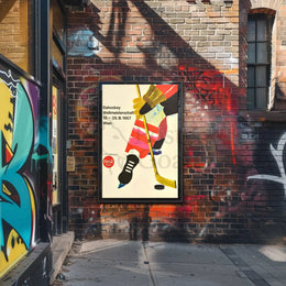 Ice Hockey Championship 1967 Artistic Sports Poster PosterGoat