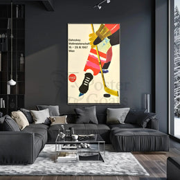 Ice Hockey Championship 1967 Artistic Sports Poster PosterGoat
