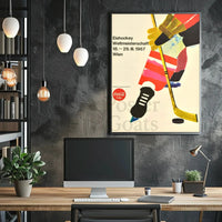 Ice Hockey Championship 1967 Artistic Sports Poster PosterGoat