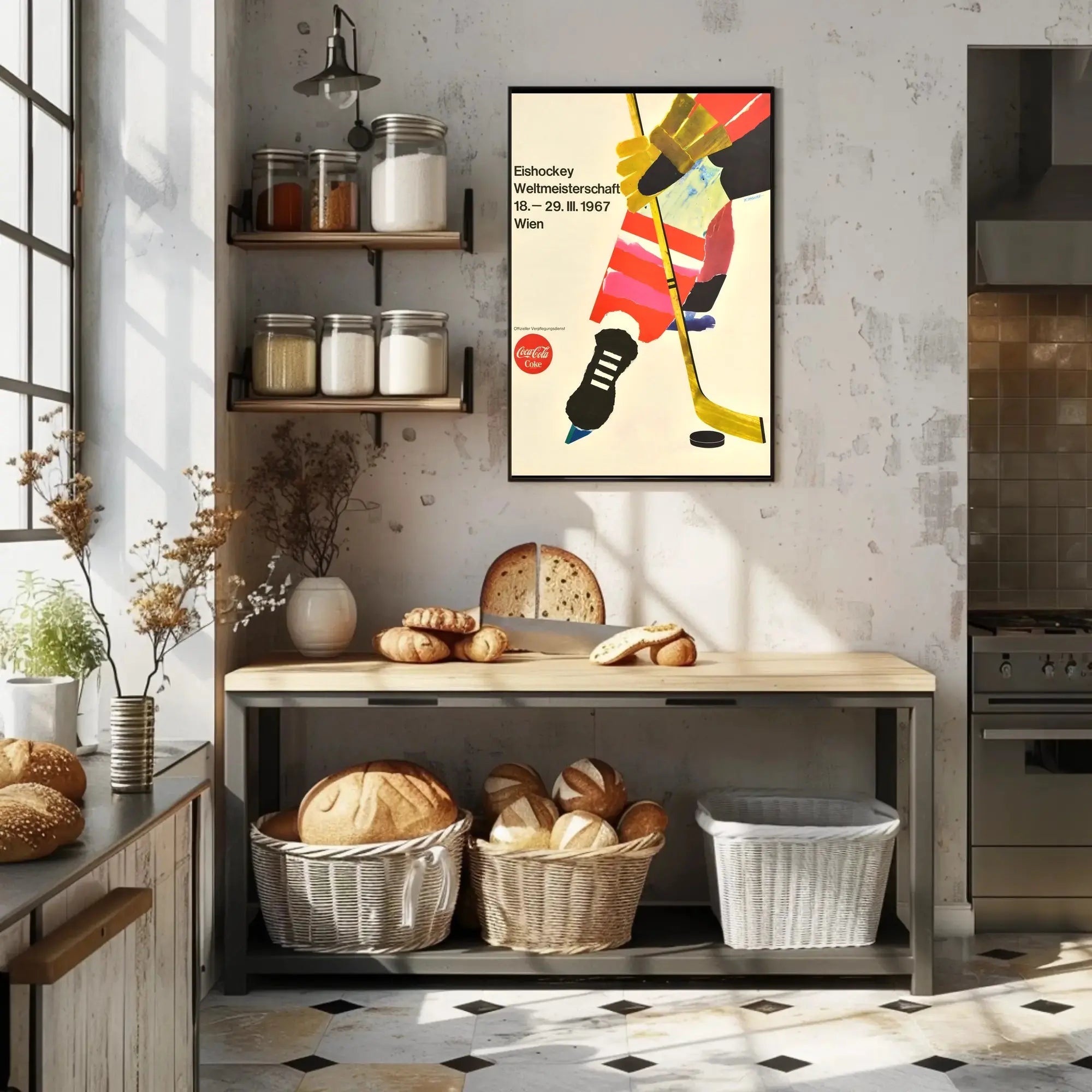Ice Hockey Championship 1967 Artistic Sports Poster PosterGoat