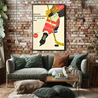 Ice Hockey Championship 1967 Artistic Sports Poster PosterGoat