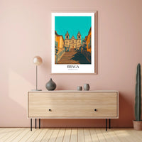 Iconic Braga Staircase Architectural Travel Poster PosterGoat