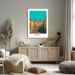 Iconic Braga Staircase Architectural Travel Poster PosterGoat