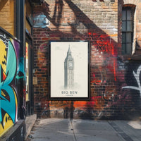 Iconic London Clock Tower Cultural or Heritage Poster PosterGoat
