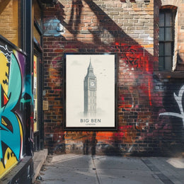 Iconic London Clock Tower Cultural or Heritage Poster PosterGoat