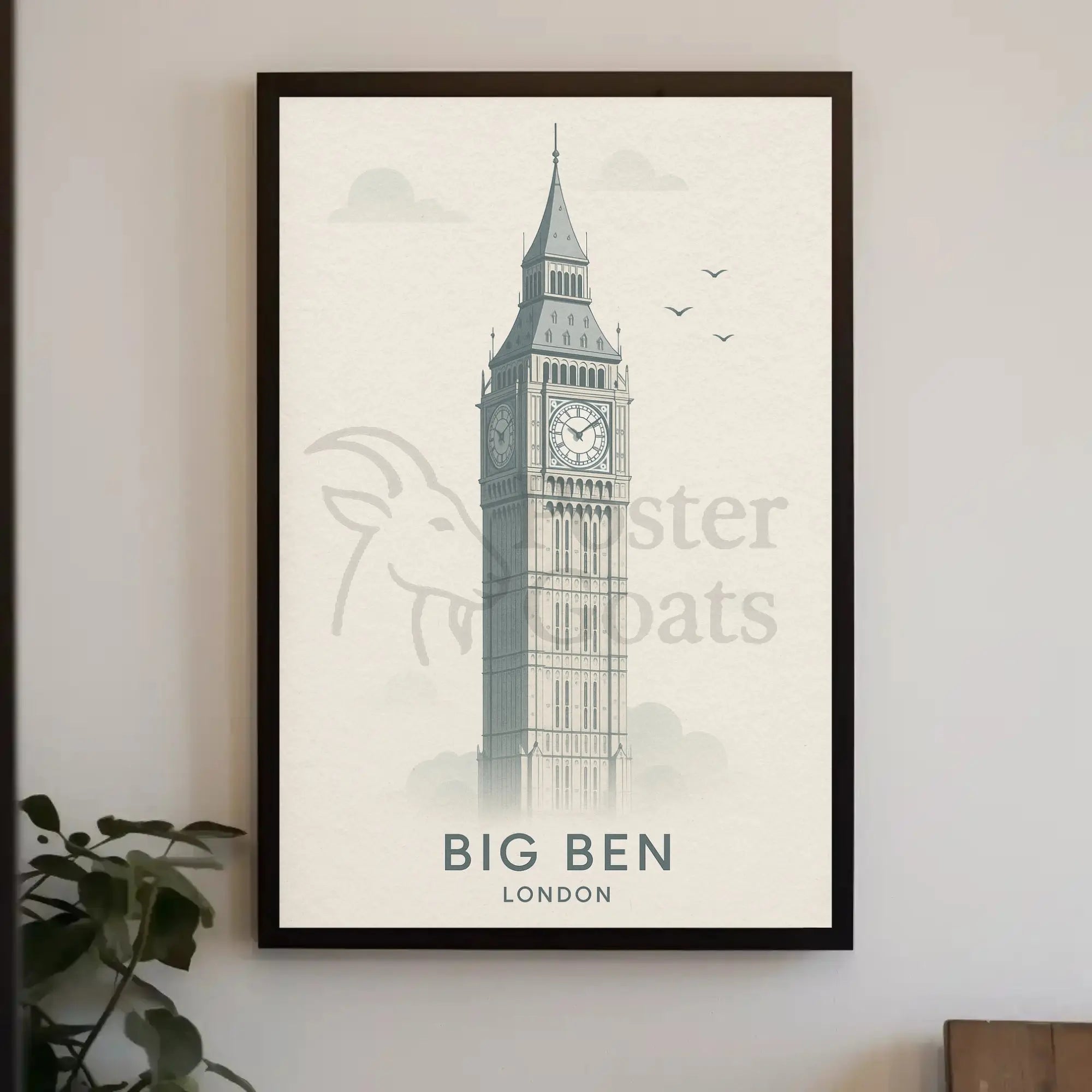 Iconic London Clock Tower Cultural or Heritage Poster PosterGoat