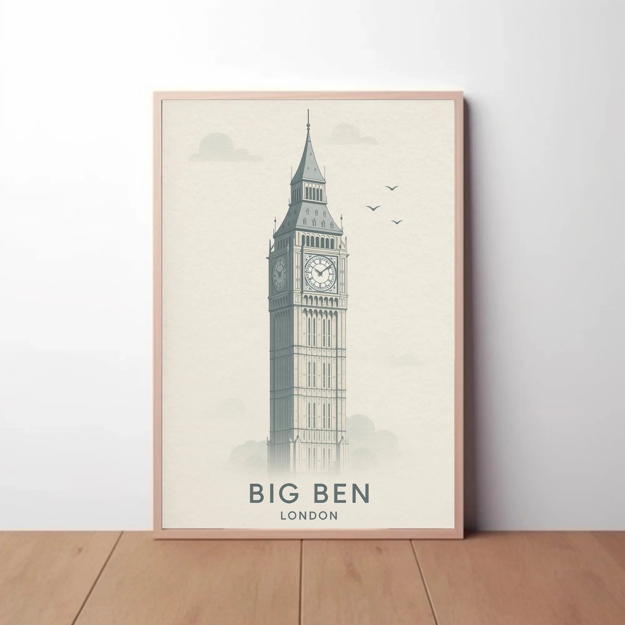 Iconic London Clock Tower Cultural or Heritage Poster PosterGoat