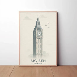 Iconic London Clock Tower Cultural or Heritage Poster PosterGoat