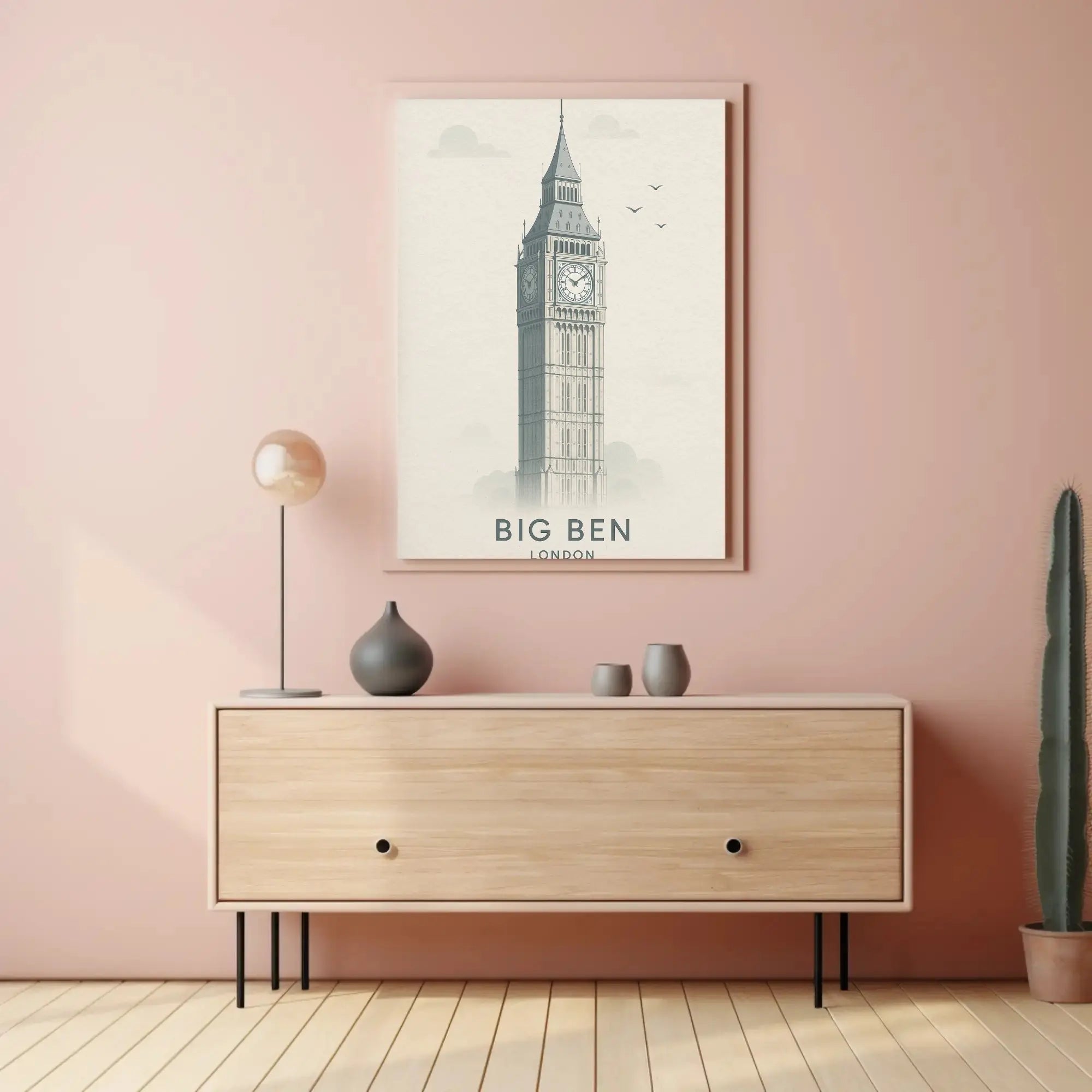 Iconic London Clock Tower Cultural or Heritage Poster PosterGoat