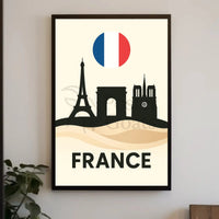 Iconic Paris Landscapes France Travel Poster PosterGoat