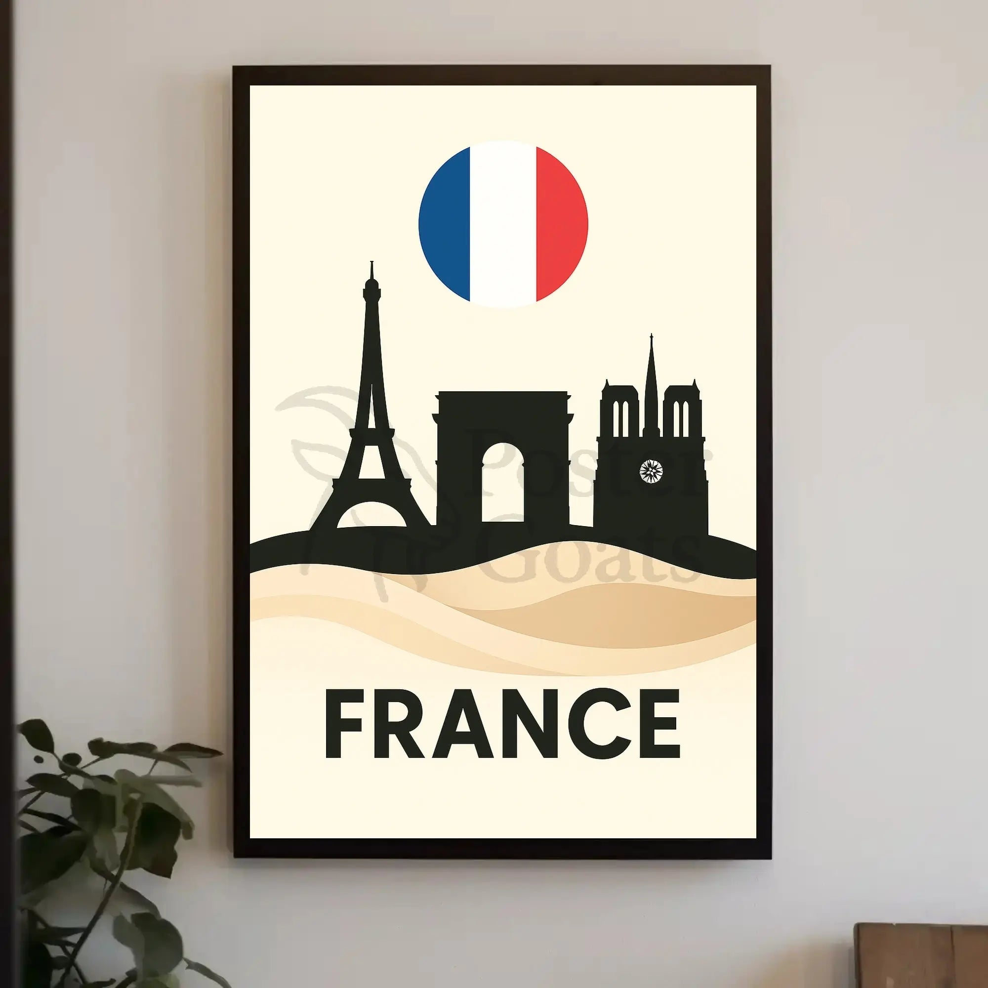 Iconic Paris Landscapes France Travel Poster PosterGoat