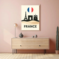 Iconic Paris Landscapes France Travel Poster PosterGoat