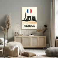 Iconic Paris Landscapes France Travel Poster PosterGoat