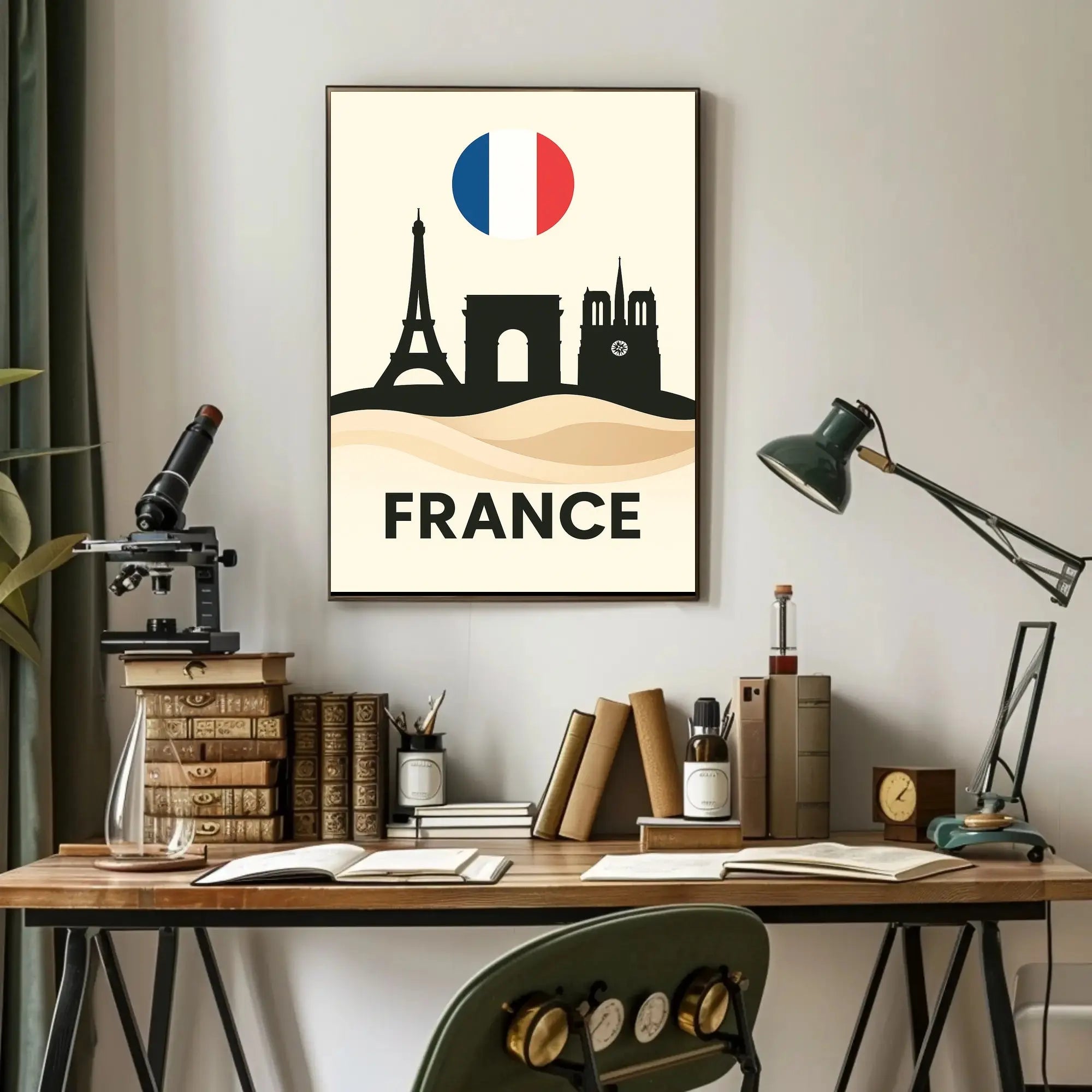 Iconic Paris Landscapes France Travel Poster PosterGoat
