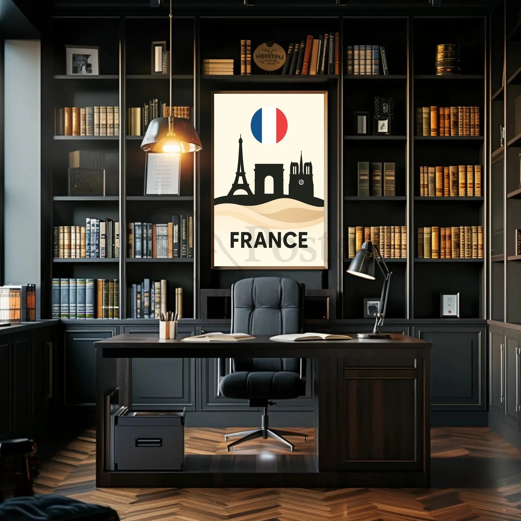 Iconic Paris Landscapes France Travel Poster PosterGoat