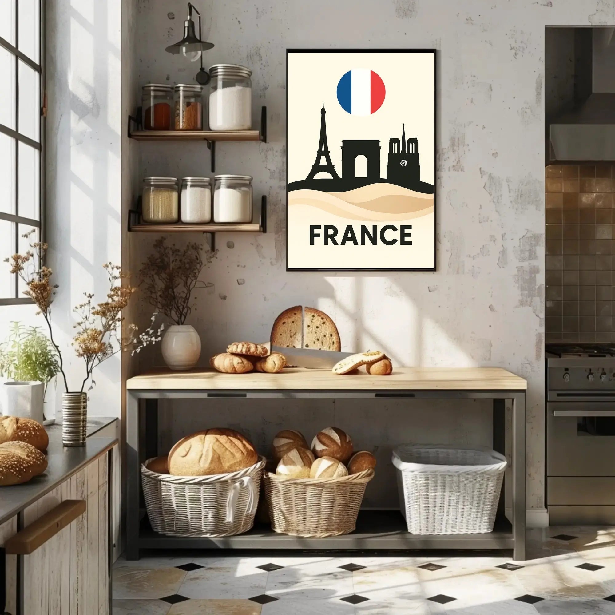 Iconic Paris Landscapes France Travel Poster PosterGoat