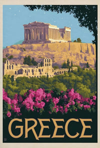 Iconic View of Acropolis Travel Poster PosterGoat