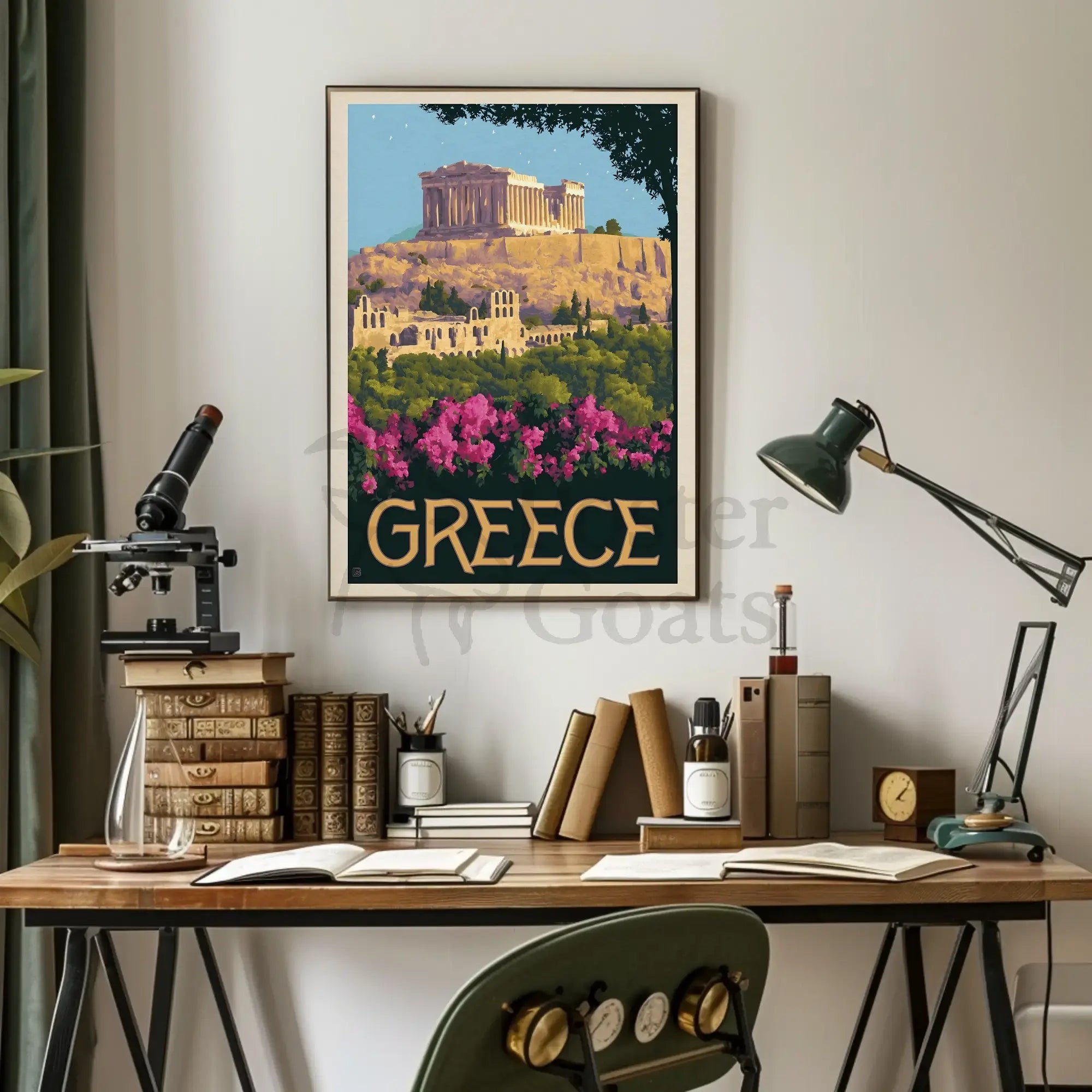 Iconic View of Acropolis Travel Poster PosterGoat