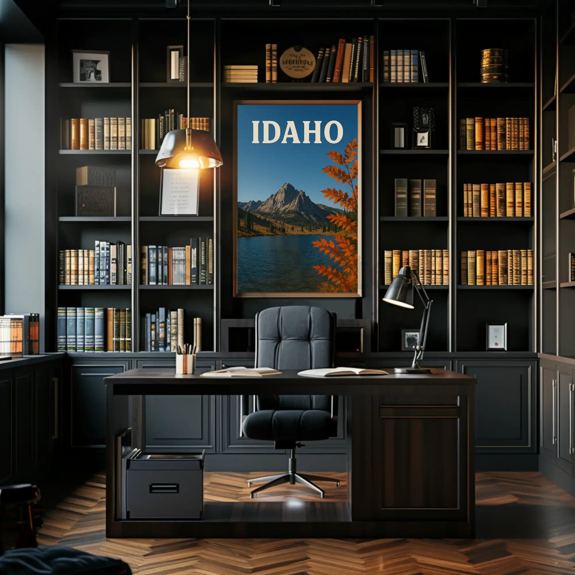 Idaho Autumn Wilderness Scenic Travel Poster PosterGoat