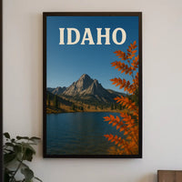Idaho Autumn Wilderness Scenic Travel Poster PosterGoat