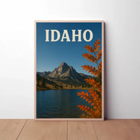 Idaho Autumn Wilderness Scenic Travel Poster PosterGoat