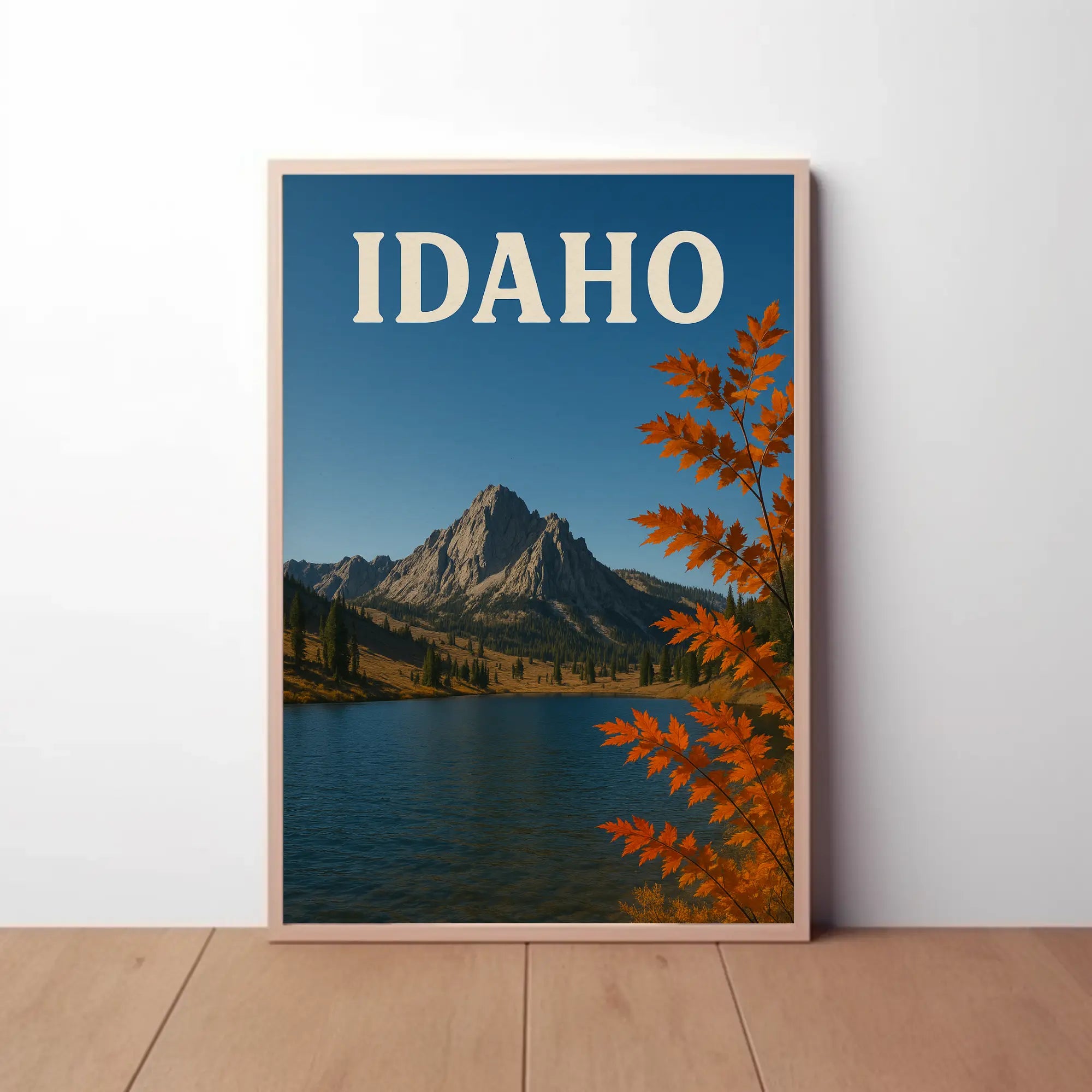 Idaho Autumn Wilderness Scenic Travel Poster PosterGoat