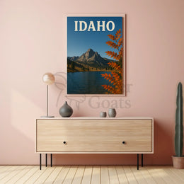 Idaho Autumn Wilderness Scenic Travel Poster PosterGoat