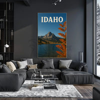 Idaho Autumn Wilderness Scenic Travel Poster PosterGoat