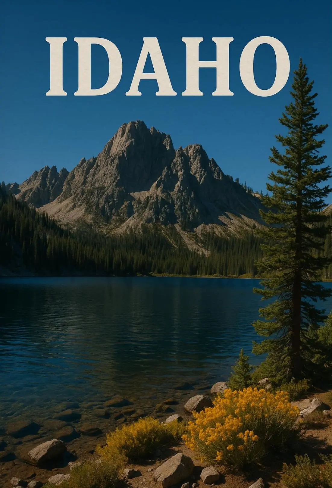 Idaho Scenic Adventure Travel Poster PosterGoat