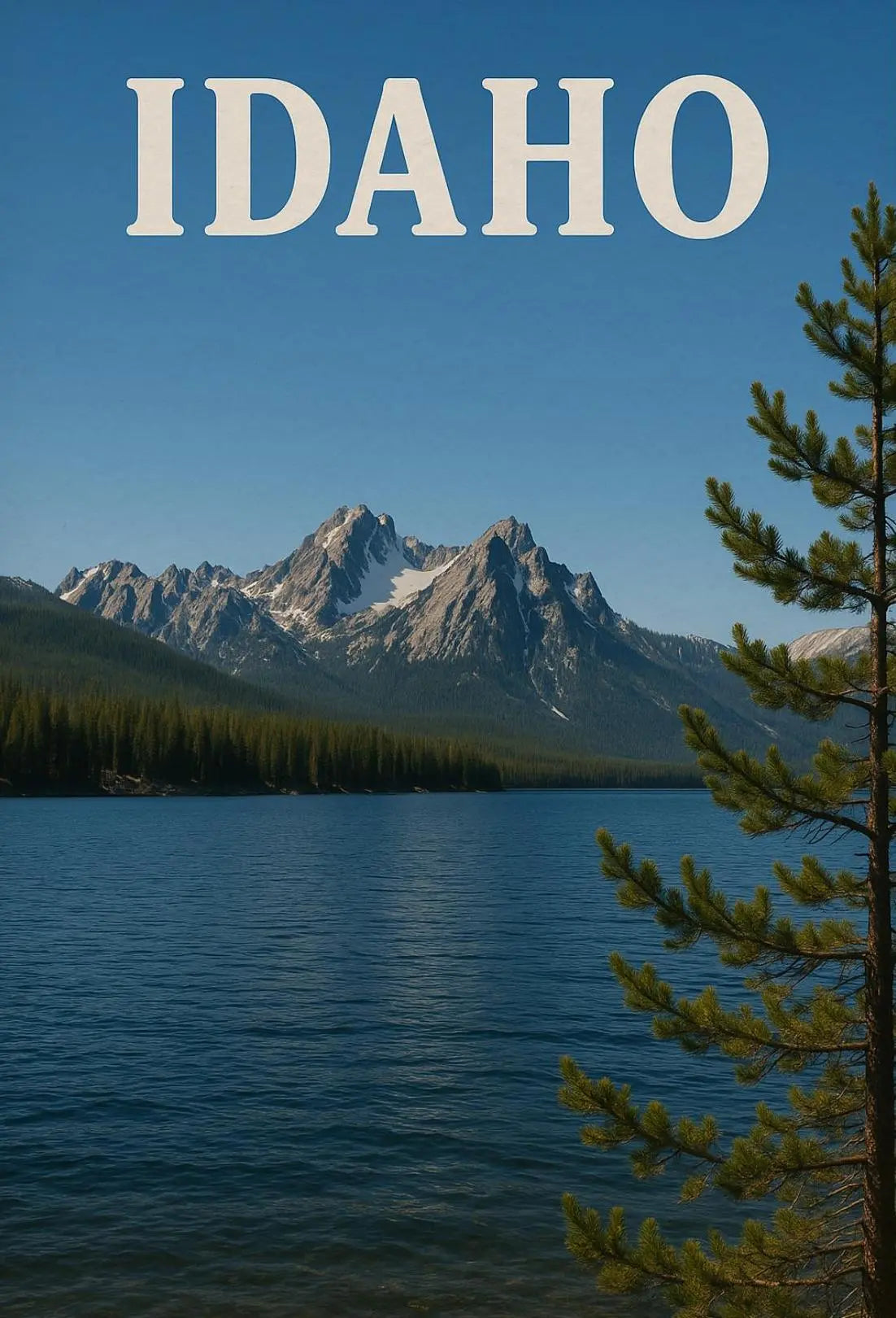 Idaho Scenic Wilderness Travel Poster PosterGoat