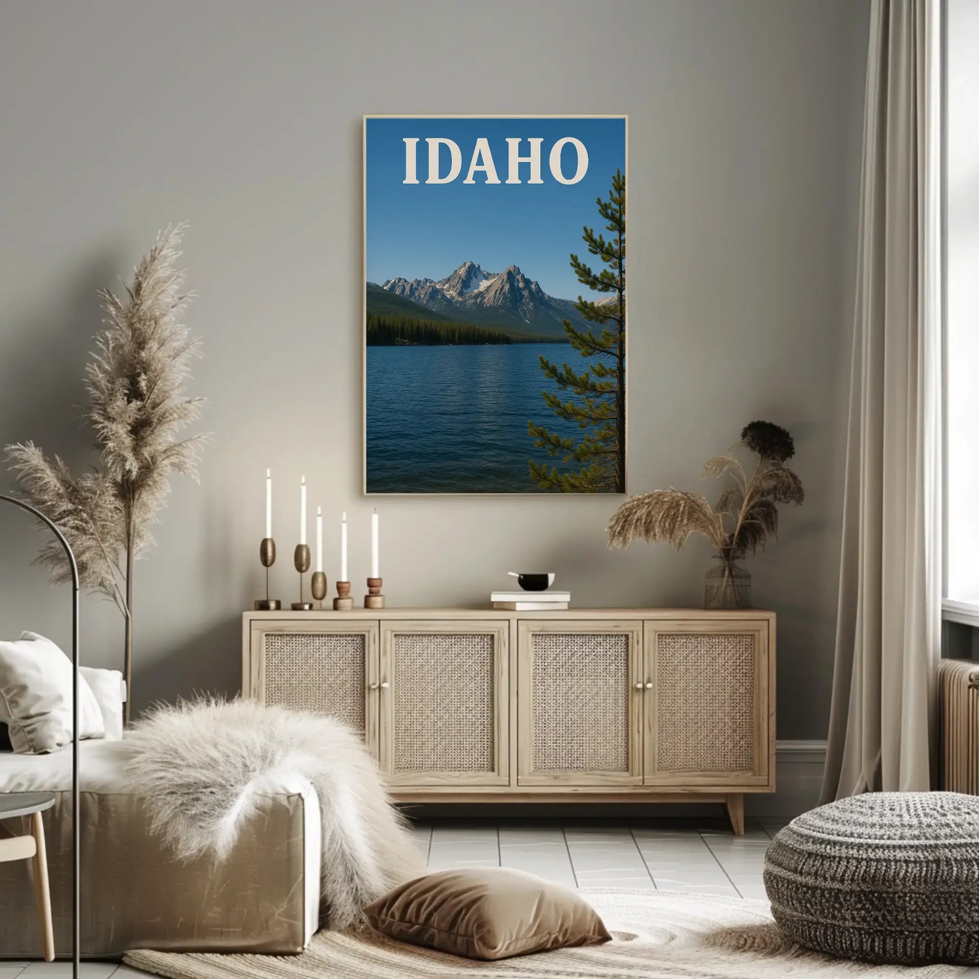 Idaho Scenic Wilderness Travel Poster PosterGoat