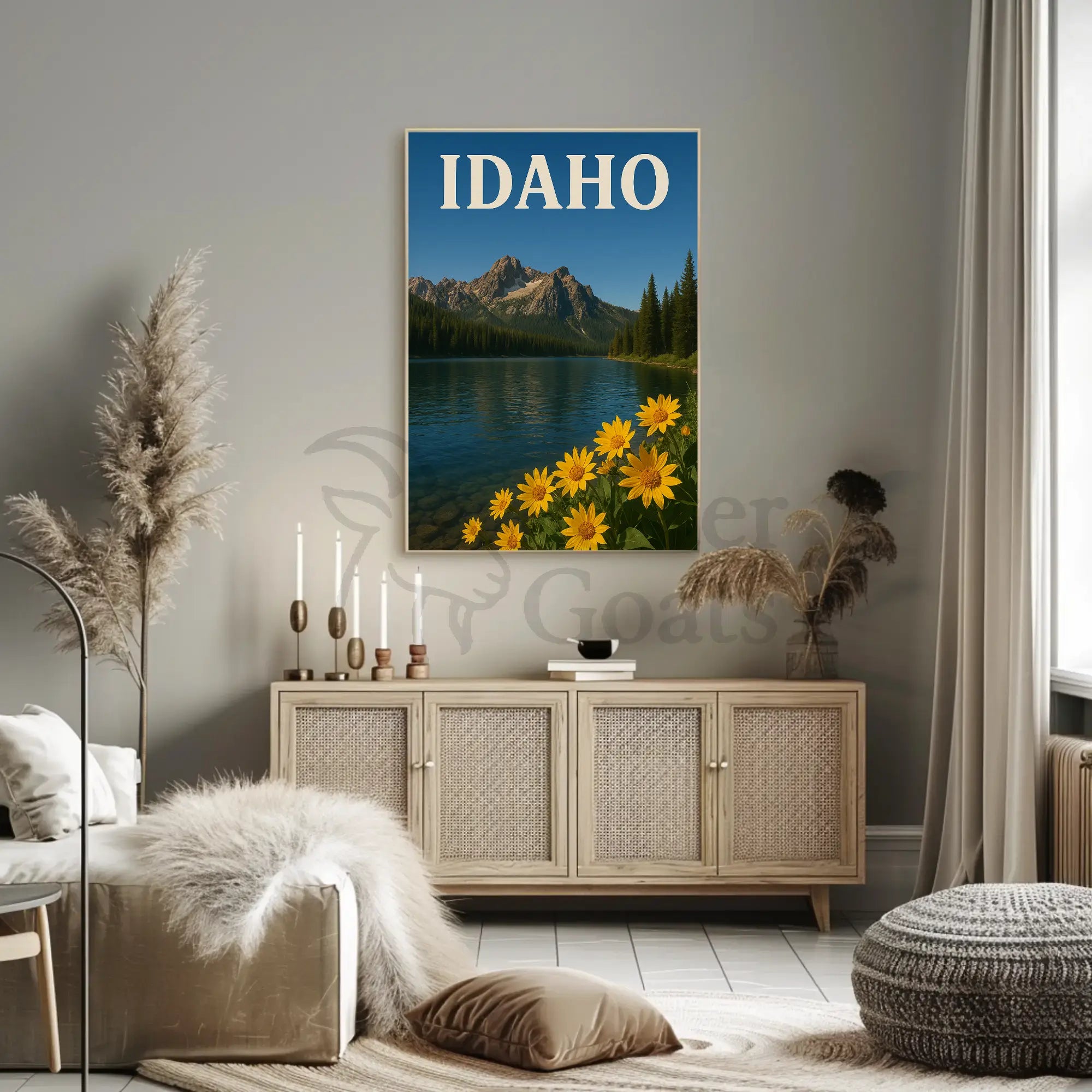 Idaho Tranquility Scenic Landscape National Park Poster PosterGoat