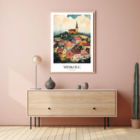 Idyllic Cityscape of Miskolc: European Urban Travel Poster PosterGoat