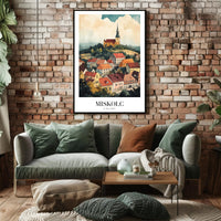 Idyllic Cityscape of Miskolc: European Urban Travel Poster PosterGoat