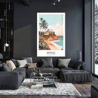 Idyllic Coastal Scene in Ponce Travel Poster PosterGoat