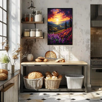 Idyllic Sunset Landscape in Artistic Poster Category PosterGoat