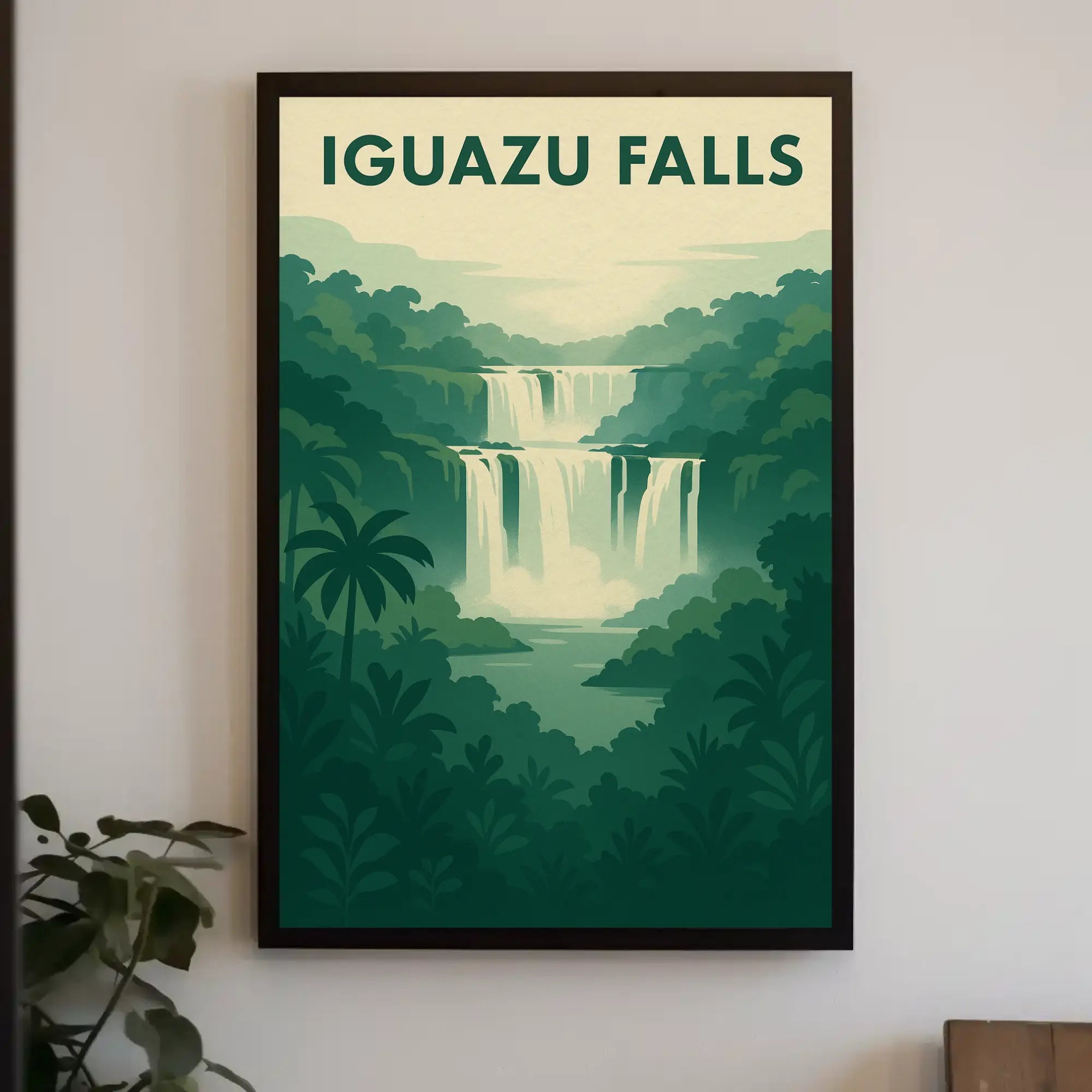 Iguazu Falls Vintage Scenic Travel Adventure Poster PosterGoat