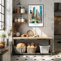 Illinois Urban Skyline Art Print for Travel Poster PosterGoat