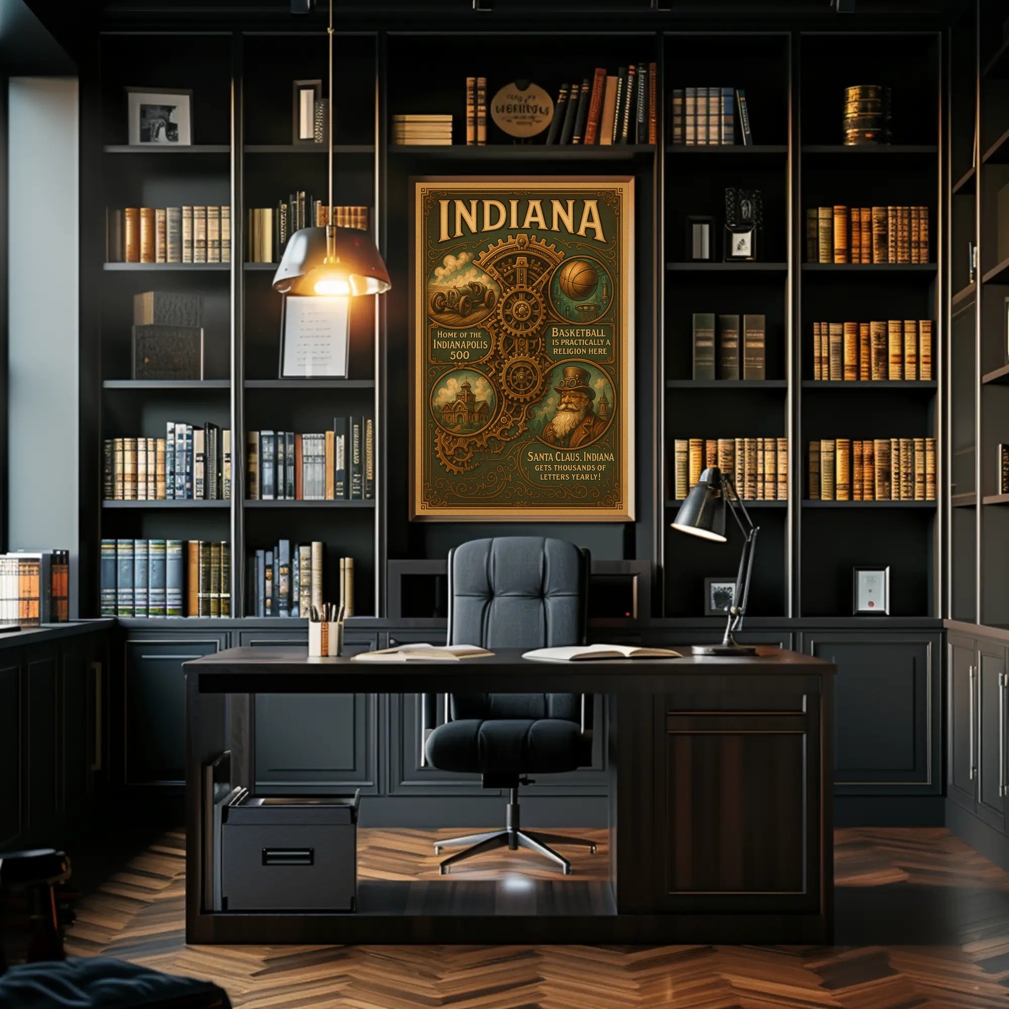 Indiana Highlights Poster PosterGoat