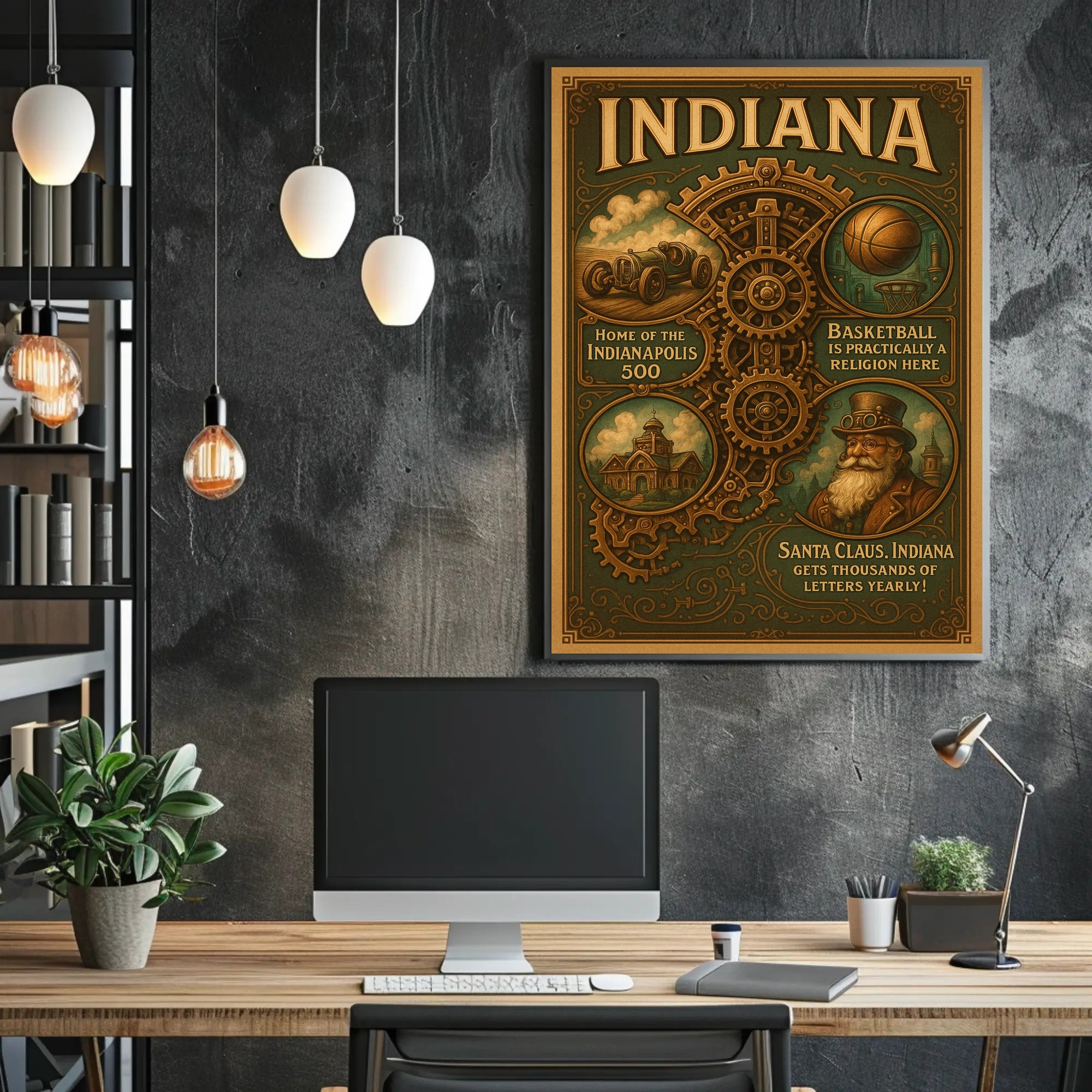 Indiana Highlights Poster PosterGoat