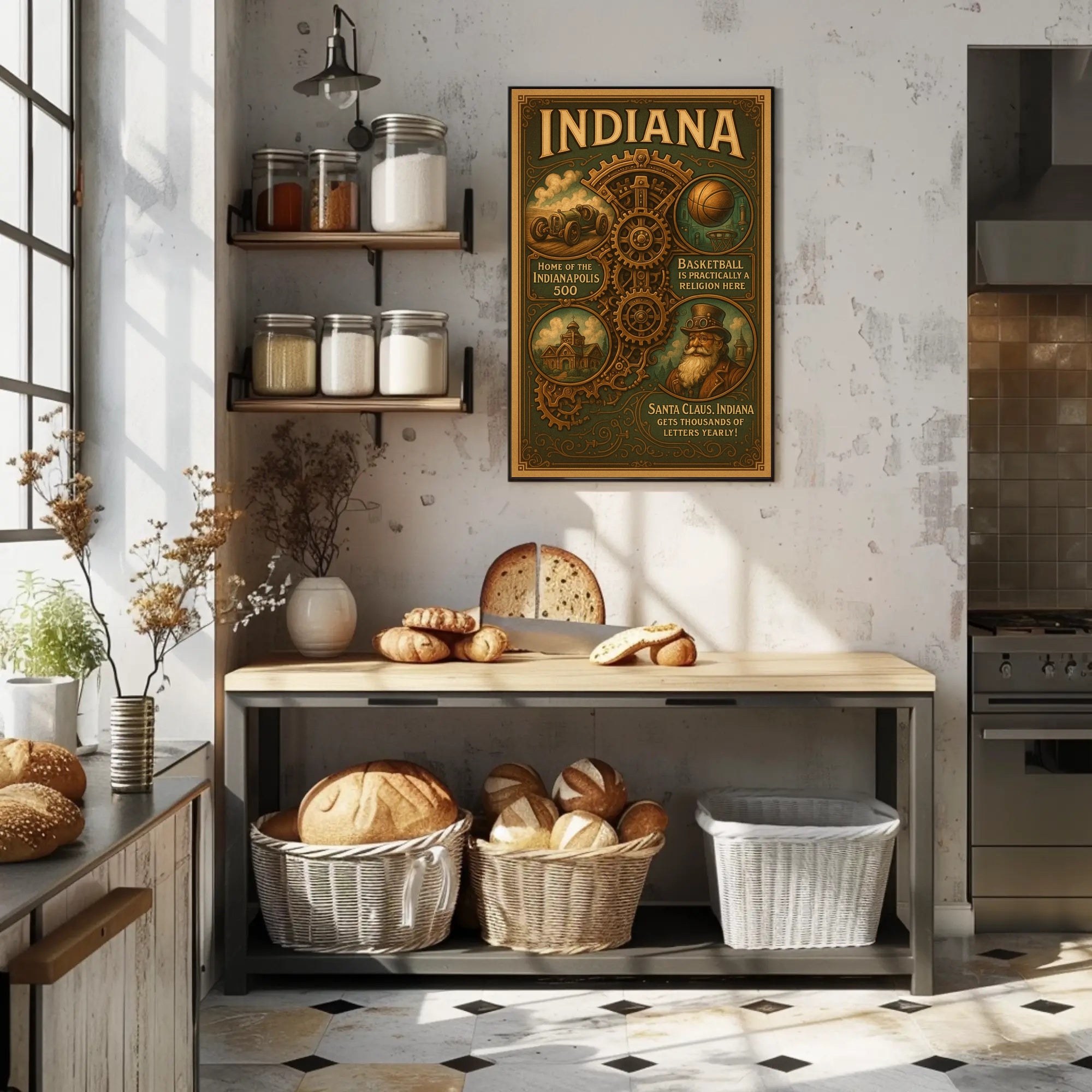 Indiana Highlights Poster PosterGoat